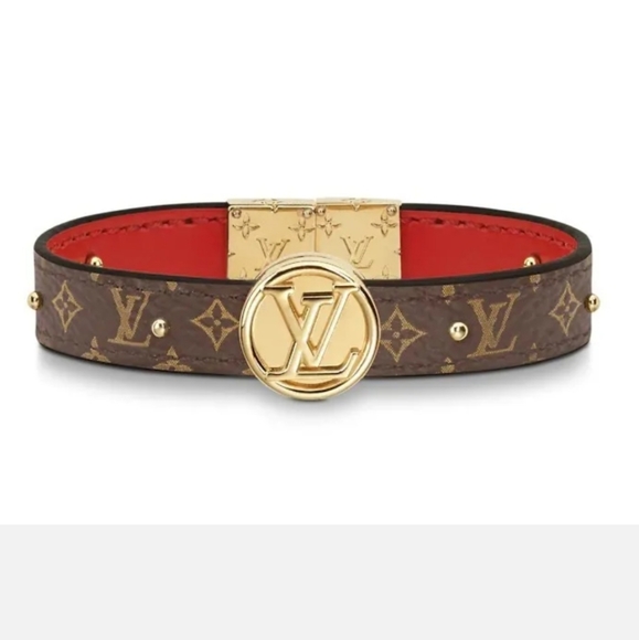 REVERSIBLE LOUIS VUITTON BRACELET CLASSIC LV PATTERN ❤🤎❤🤎❤🤎❤ - Picture 1 of 3
